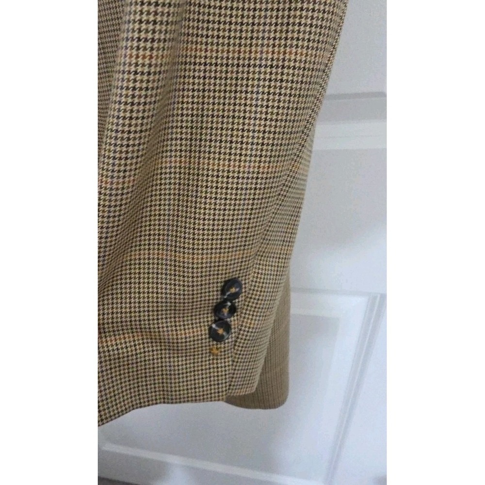 Brooks Brothers Golden‎ Fleece HOUNDSTOOTH Wool Silk Sportcoat Blazer 43L - Picture 12 of 15